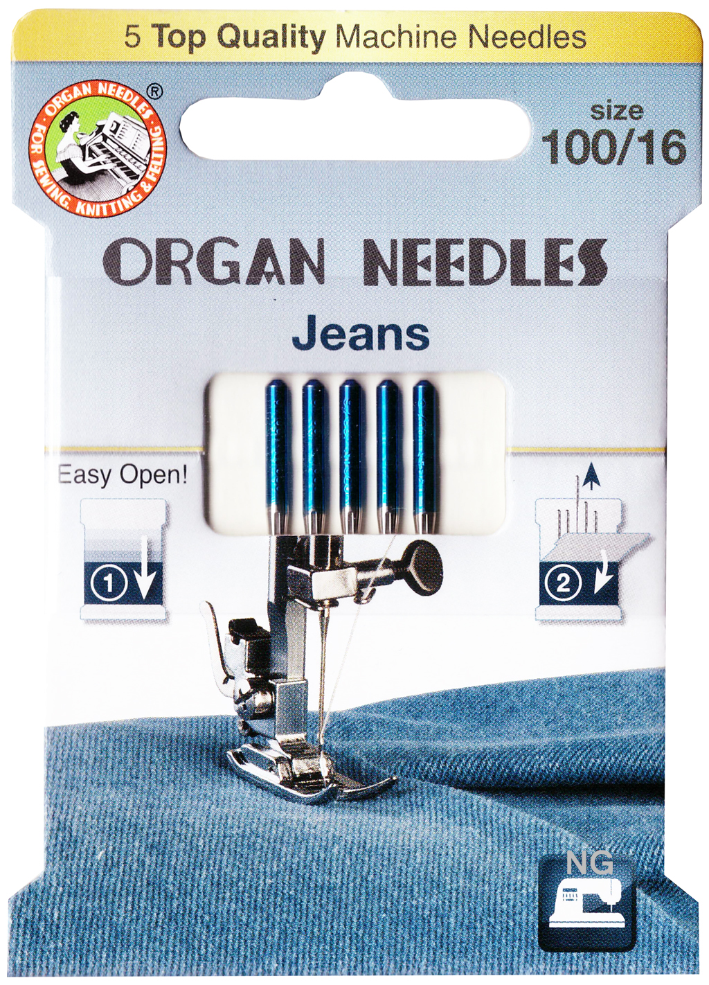 Organ Jeans Nadeln Stärke 100