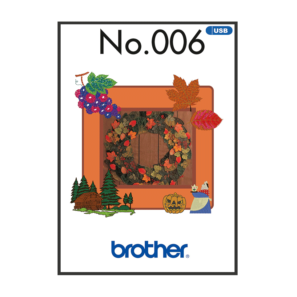 Brother Stickmuster USB Herbst Nr.006