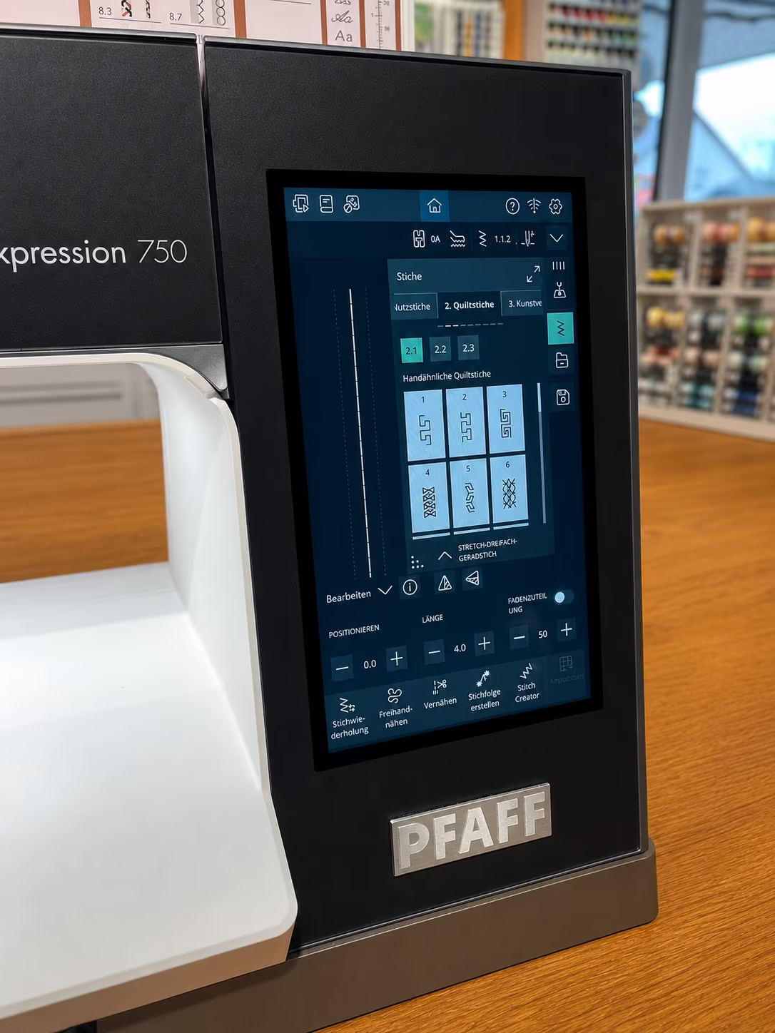 Pfaff creative expression 750 mit Stickmodul - gebraucht