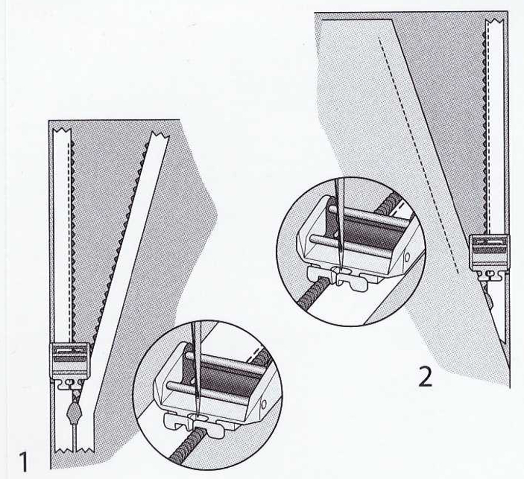 Pfaff Reissverschlussfuss Nähfuss 820287096