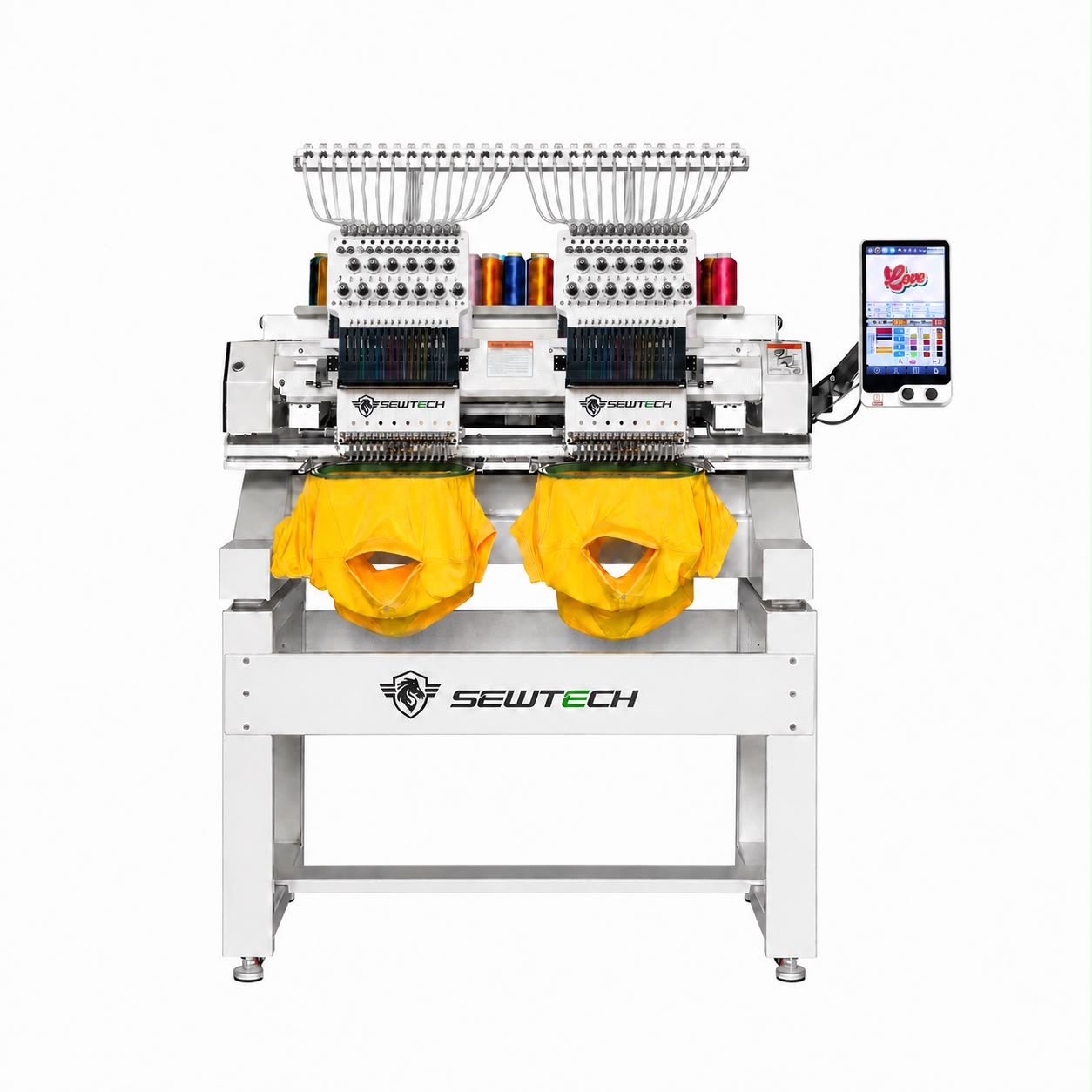 SEWTECH ST-1502 - 2-Kopf 15 Nadel Industrie Stickmaschine