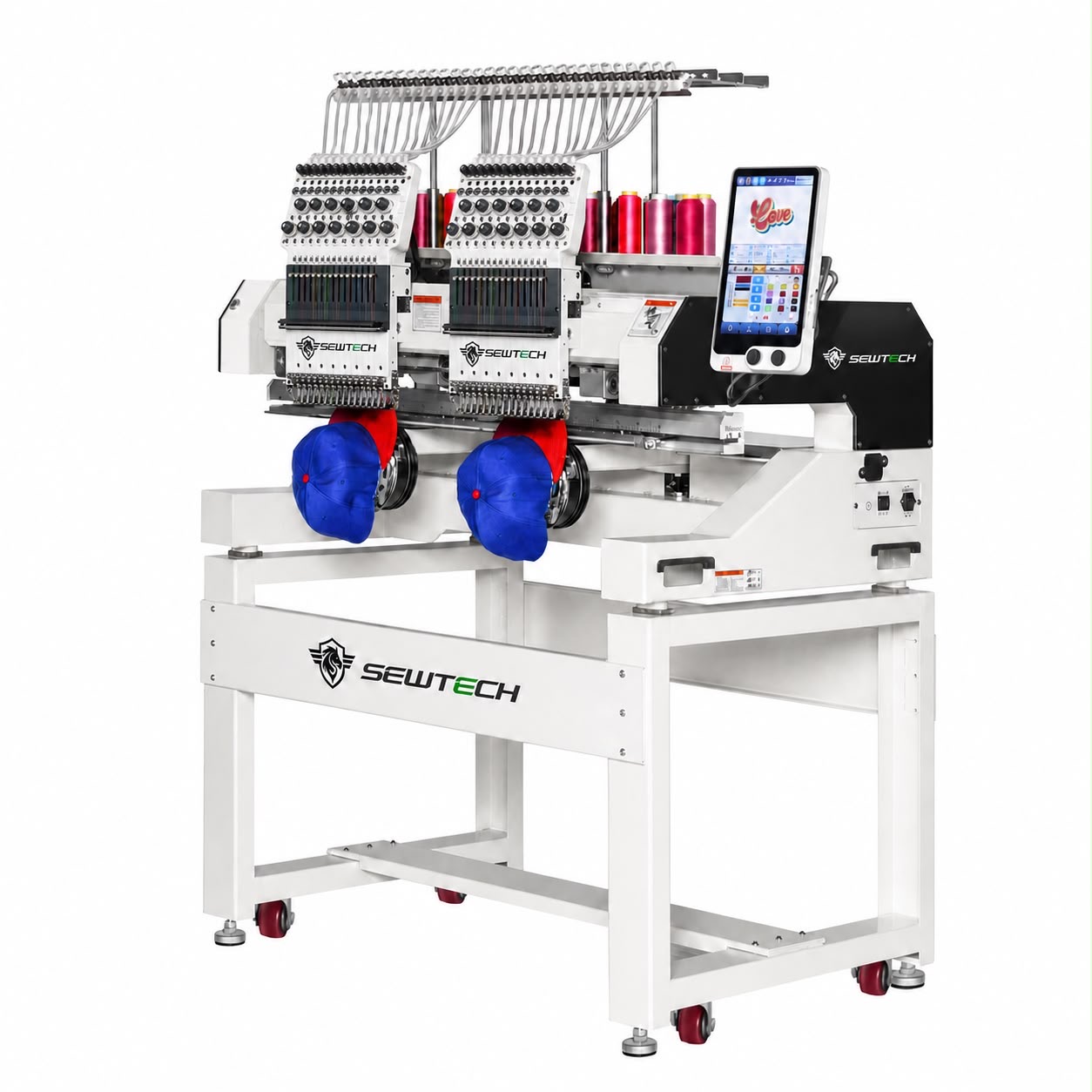 SEWTECH ST-1502 - 2-Kopf 15 Nadel Industrie Stickmaschine