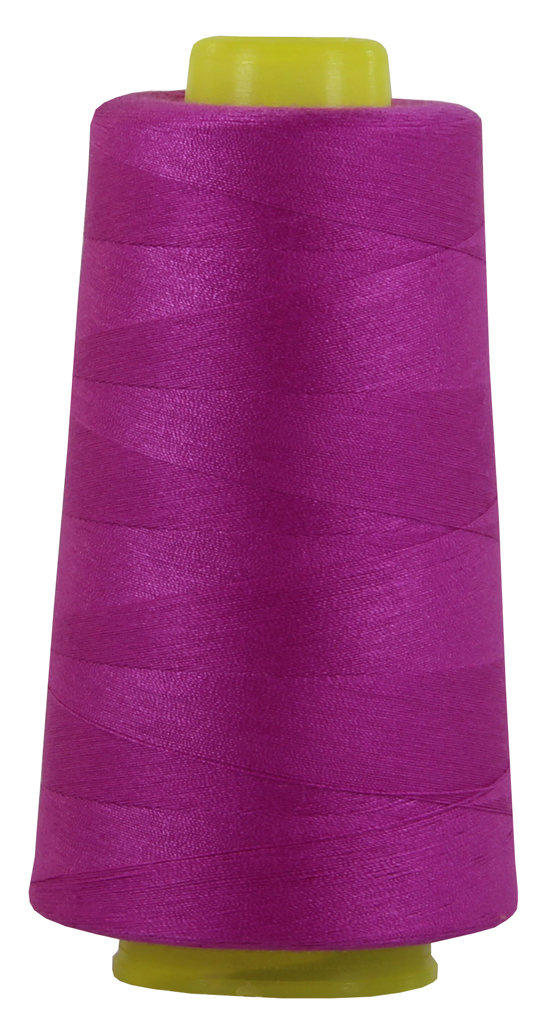 magenta-violett Overlockgarn, Coverlockgarn