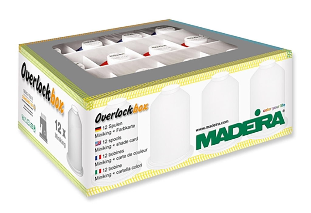 MADEIRA Overlockbox 3+1 NAVY & PINK