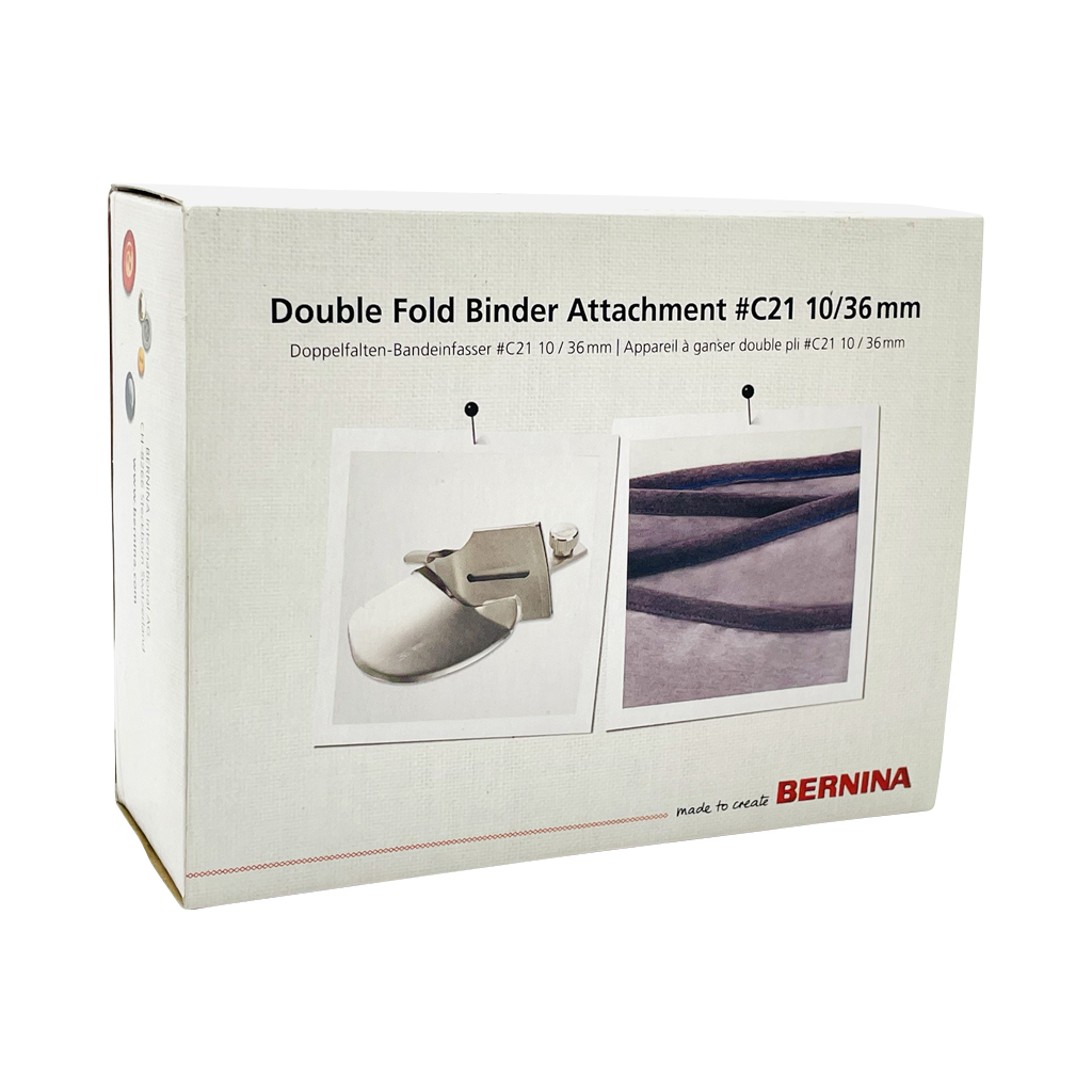 Bernina Doppelfalten-Bandeinfasser #C21 10/36mm für L890 + Zubehörhalter