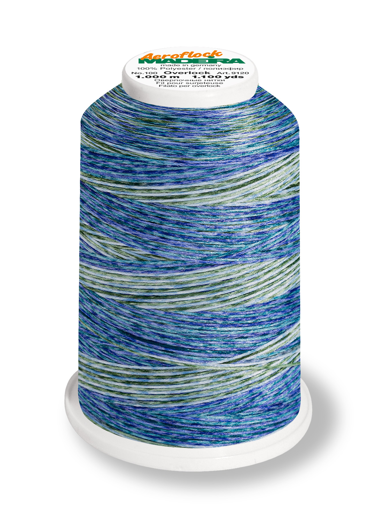 MADEIRA Aeroflock Multicolor No.100 1000m - ocean