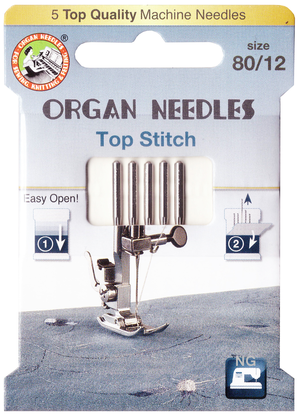 Organ Top Stitch Nadeln Stärke 80