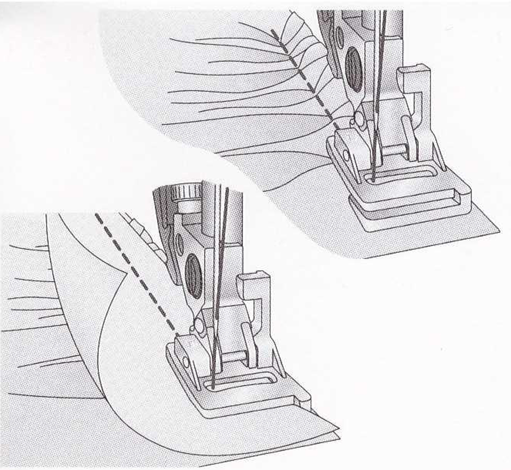 Pfaff Kräuselfuss aus Metall Nähfuss 820668096