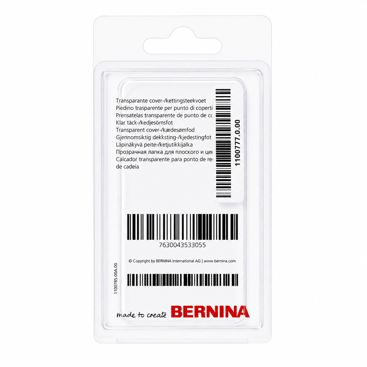 Bernina C28 transparenter Cover-/Kettenstichfuss