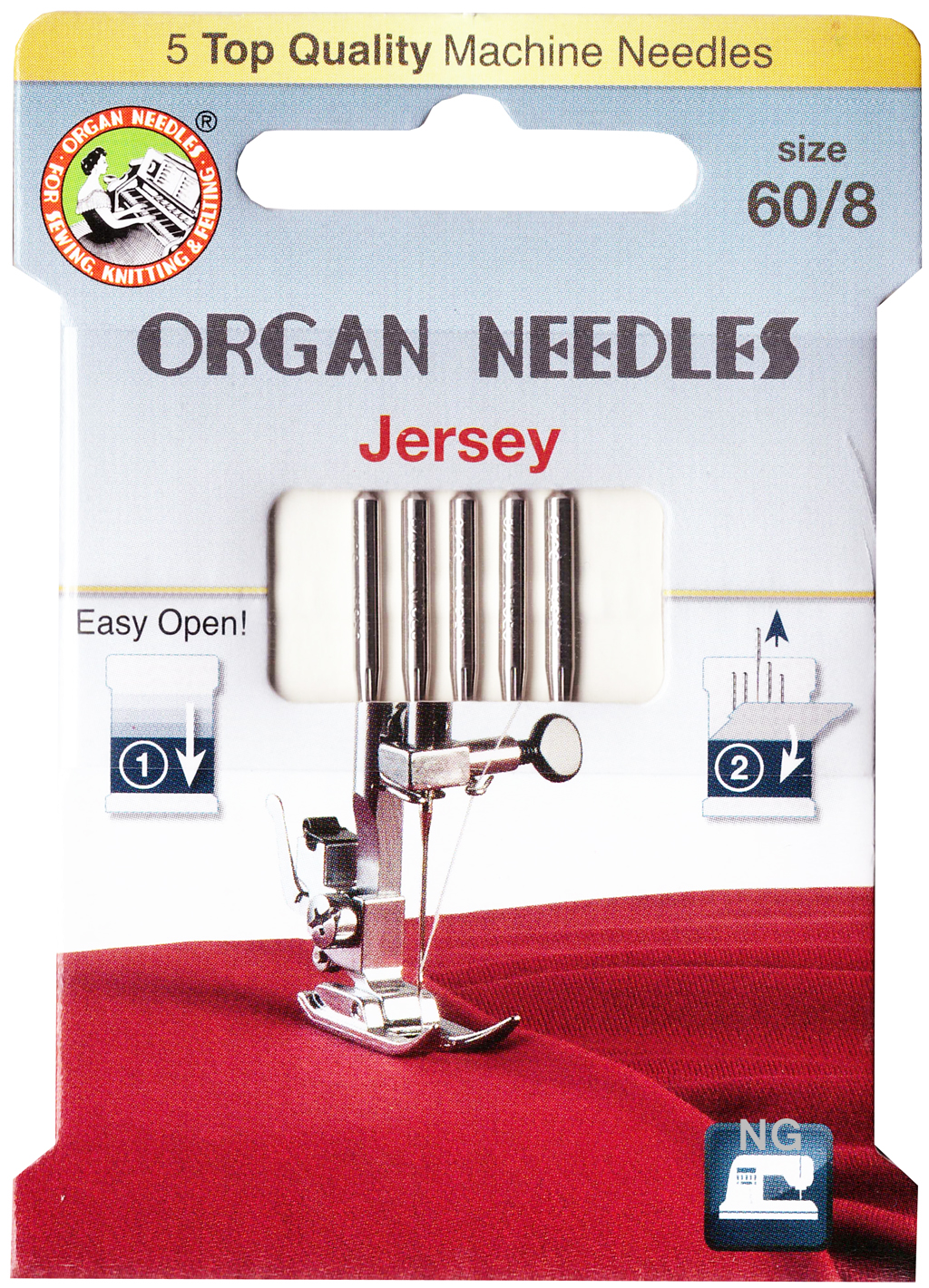 Organ Jersey Nadeln Stärke 60