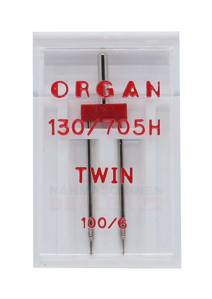 Organ Zwillingsnadel Stärke 100 / 6.0 / System 130/705H / 1 Nadel / SB