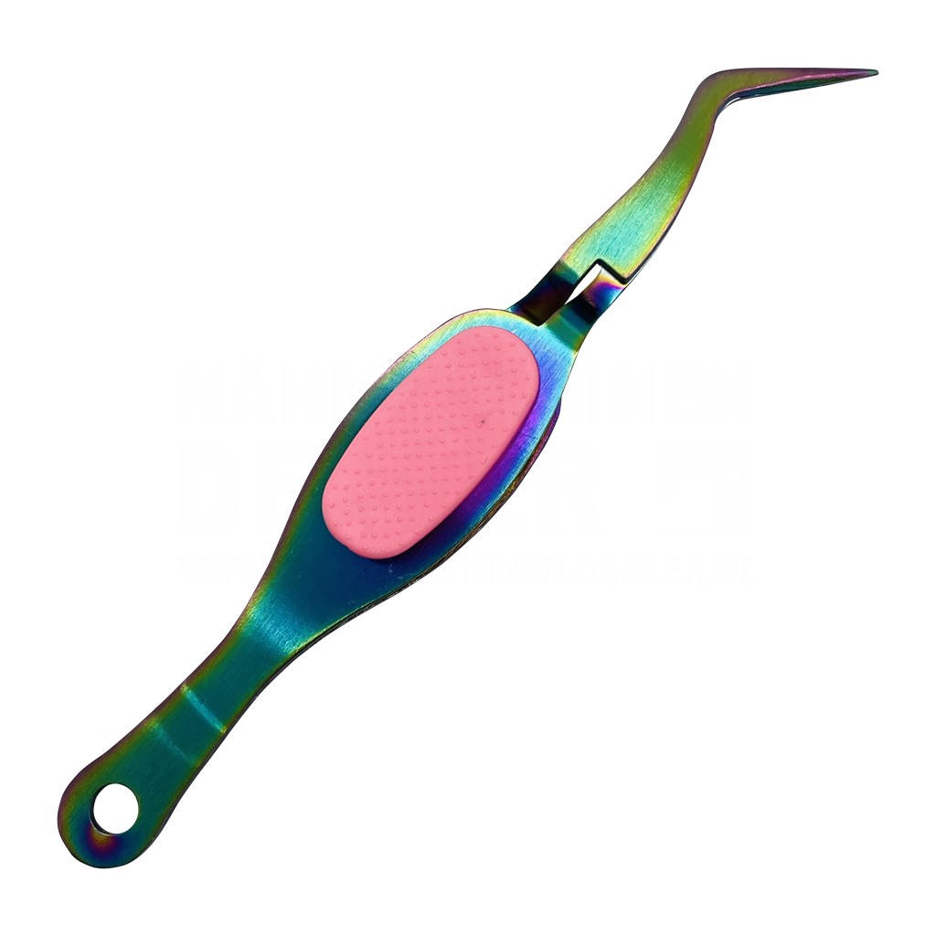 Splitterpinzette Mit Lupe – Gebogene Spitze, 12 Cm Edelstahl, Zum Präzisen Entfernen Von Splittern